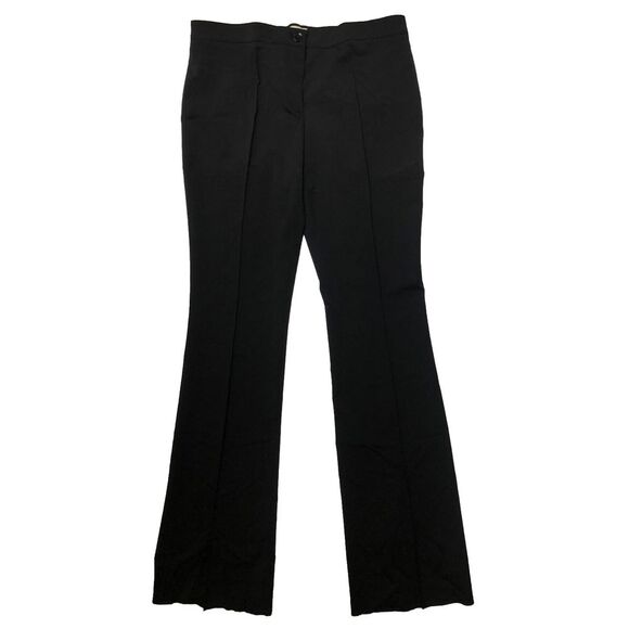 Burberry Women's ‎ Flare Leg Boot Virgin Wool Dress Pants Black NWT 42 8 - Picture 1 of 8